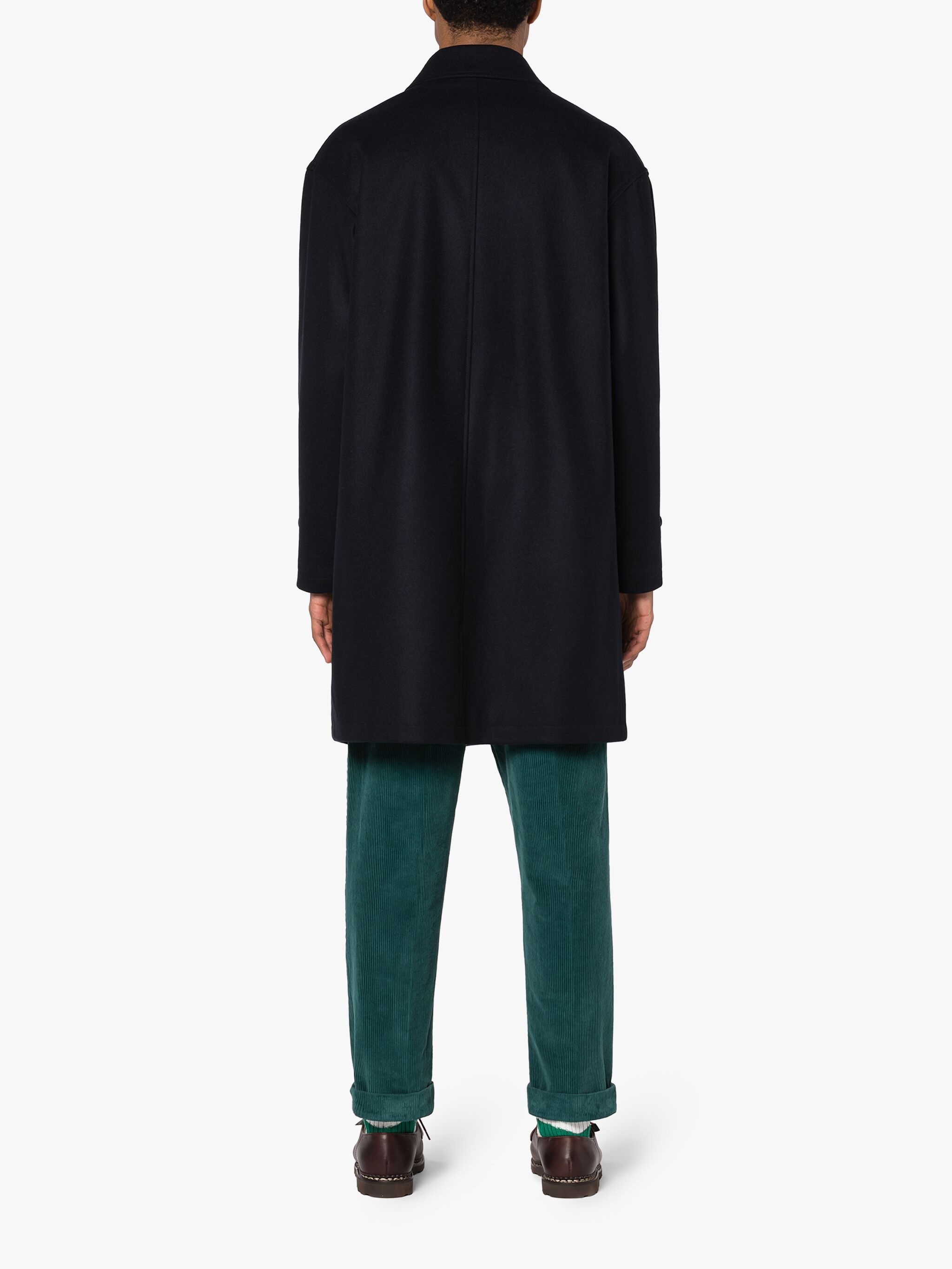 SOHO NAVY WOOL OVERCOAT - 4