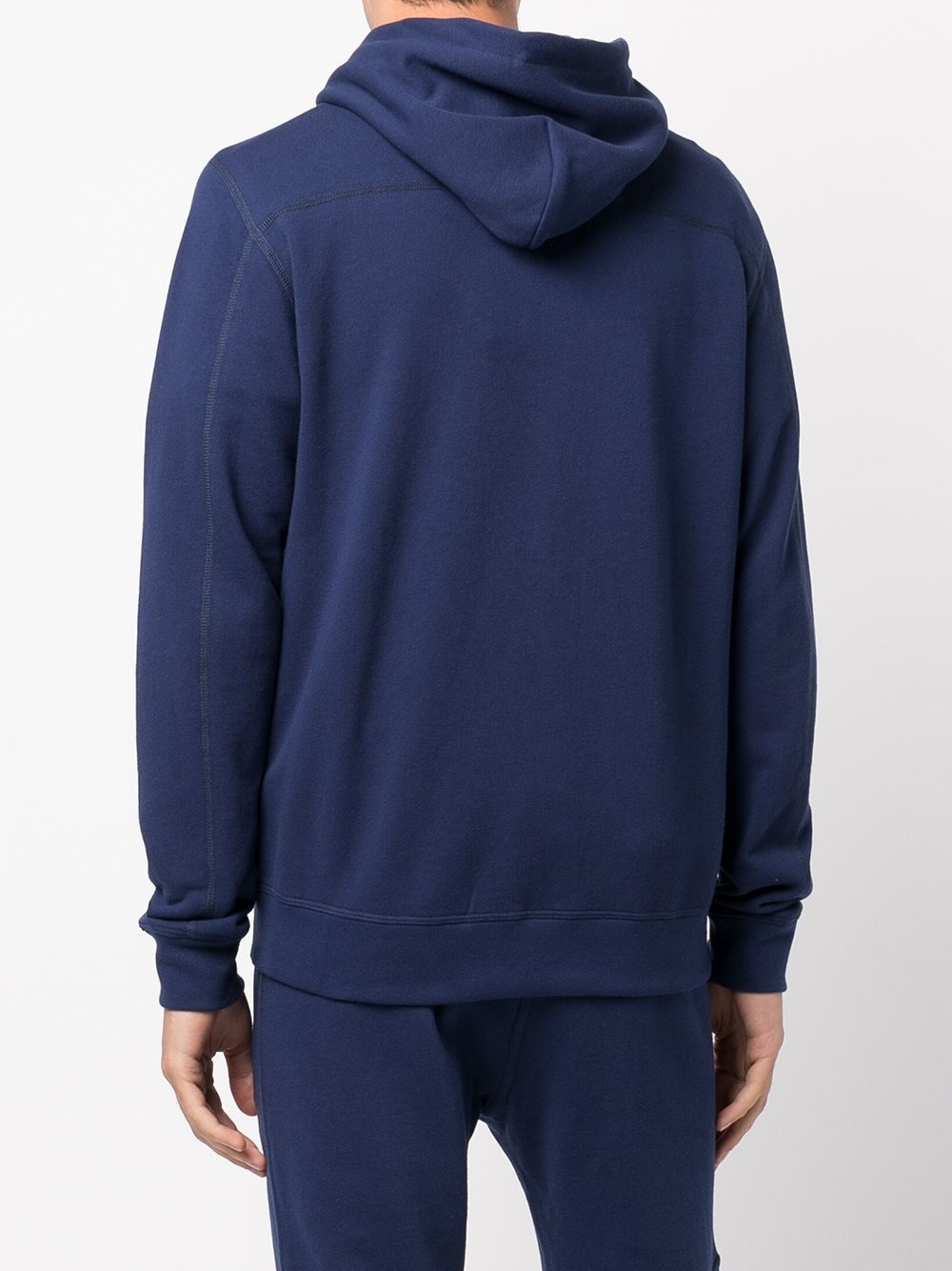 zip-up cotton hoodie - 4