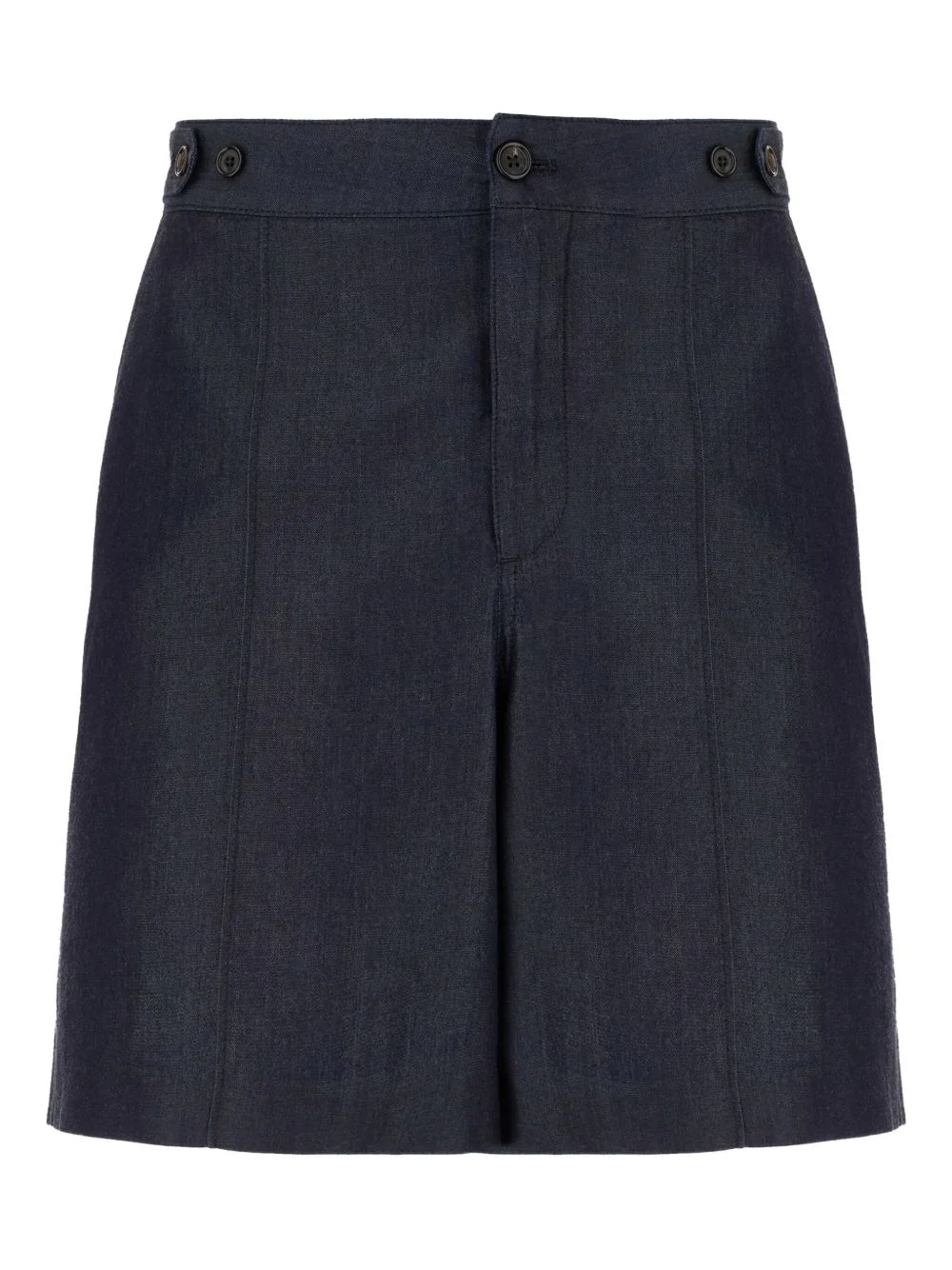 high-waisted denim shorts - 1