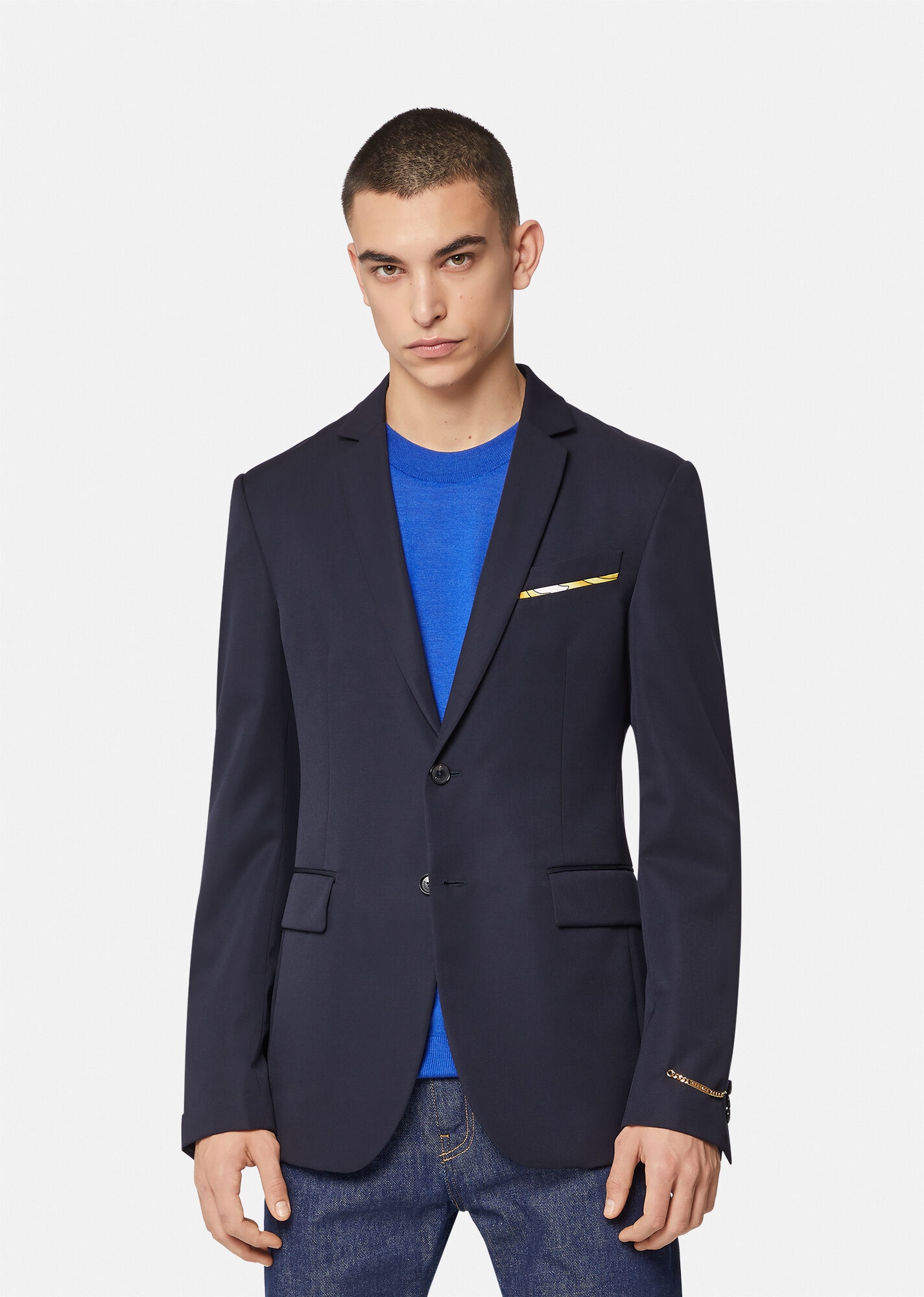 Medusa Renaissance Accent Wool Blazer - 2