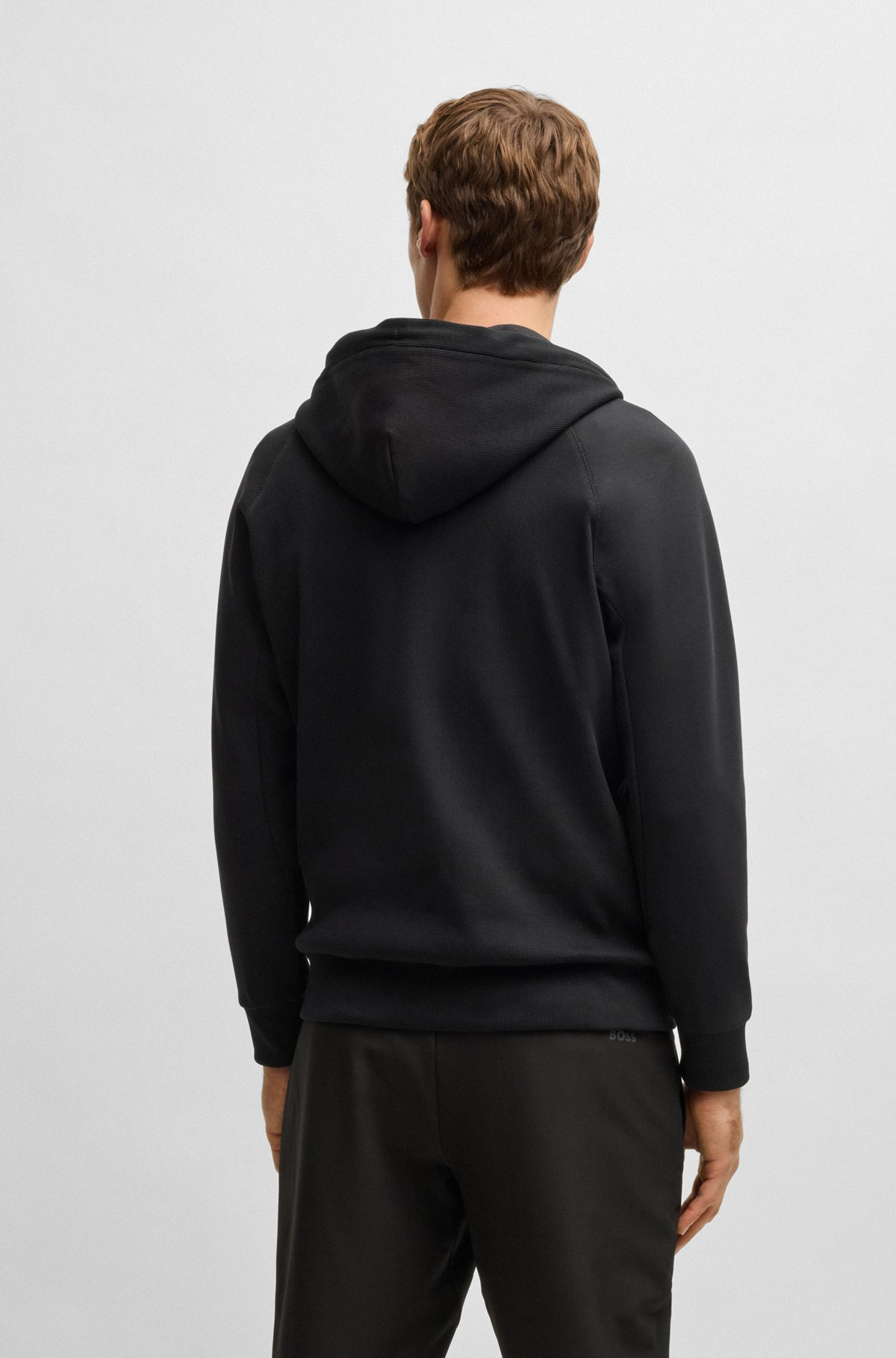 ZIP-UP HOODIE WITH LOGO PATCH - 5