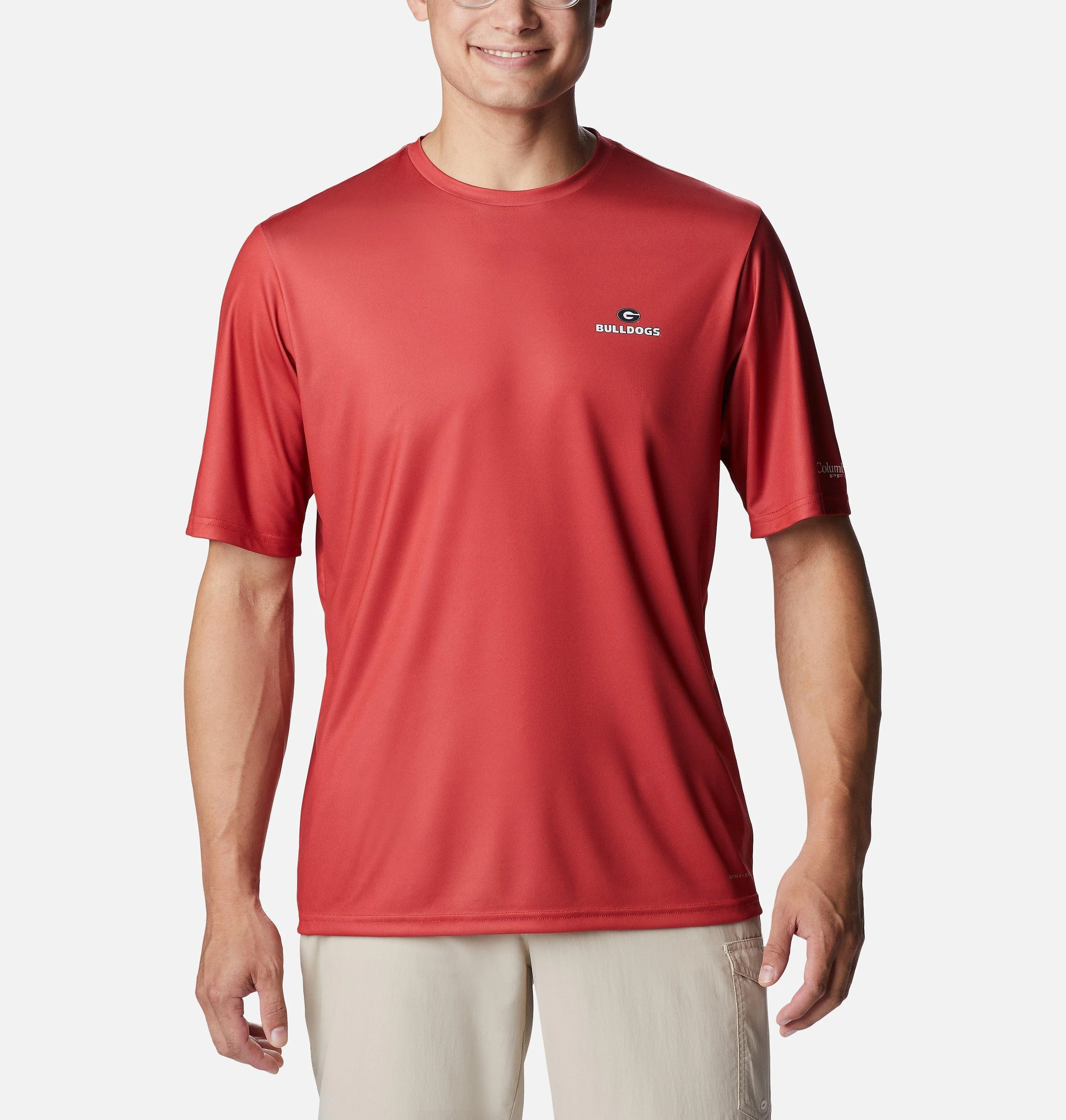 Men's Collegiate PFG Terminal Tackle Short Sleeve Shirt - Georgia - 1