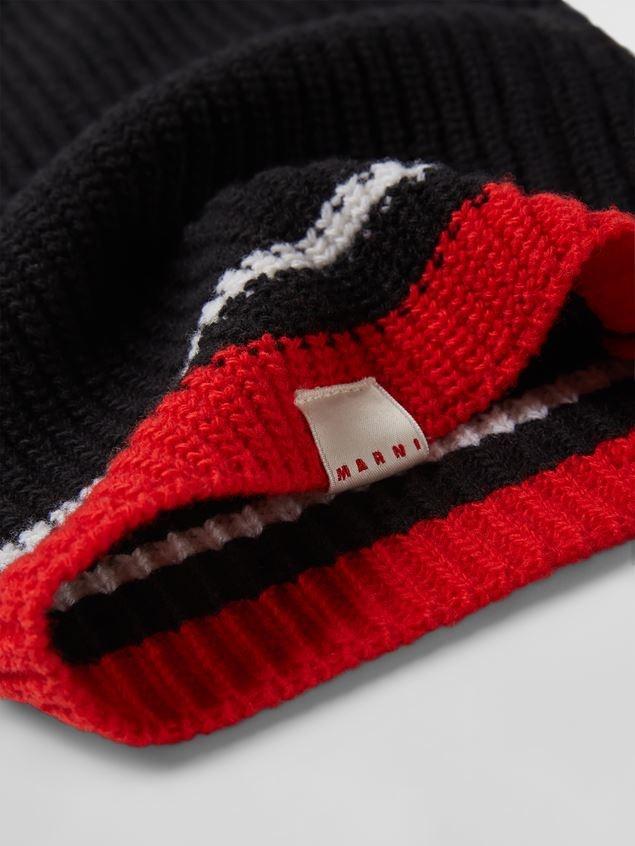 BLACK VIRGIN WOOL BALACLAVA - 3