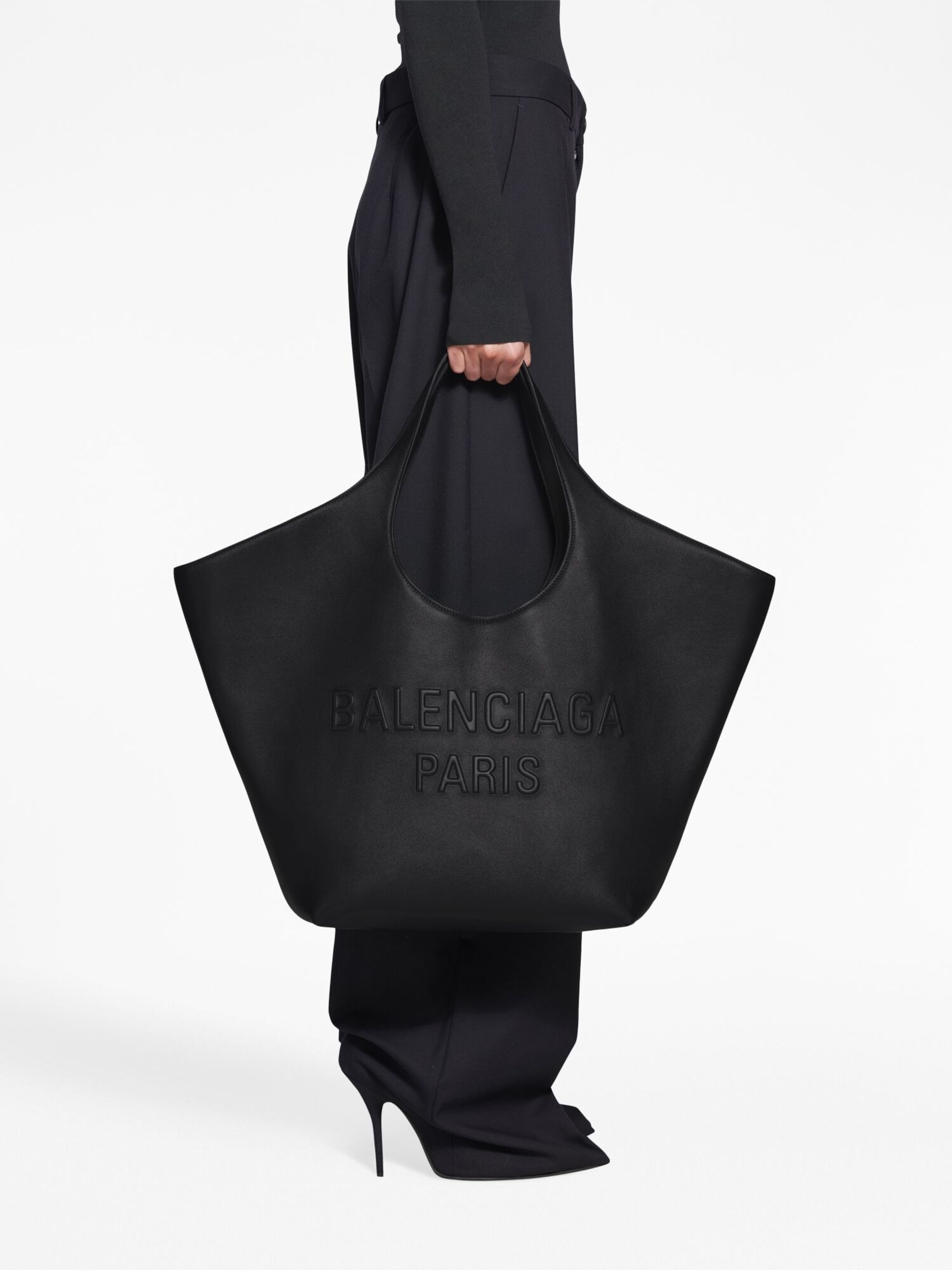 black Mary-Kate leather tote bag - 3