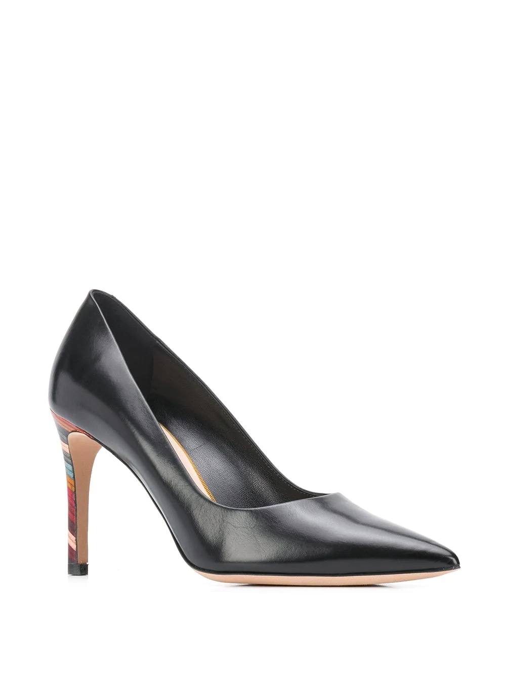 pointed toe 100mm heeled pumps - 2