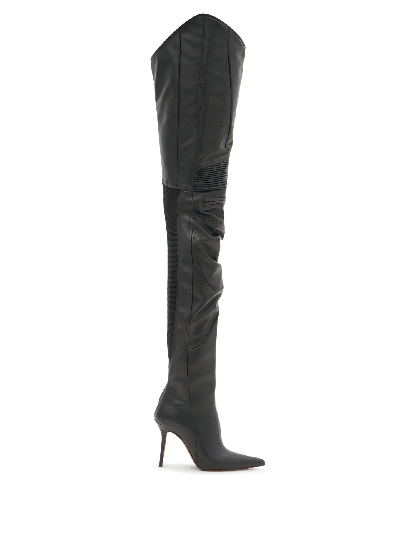 Over-the-knee leather boots - 1