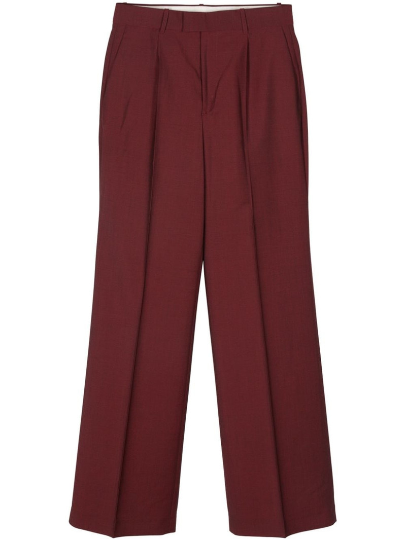 RÓHE Pleated wool and mohair-blend wide-leg trousers outlook