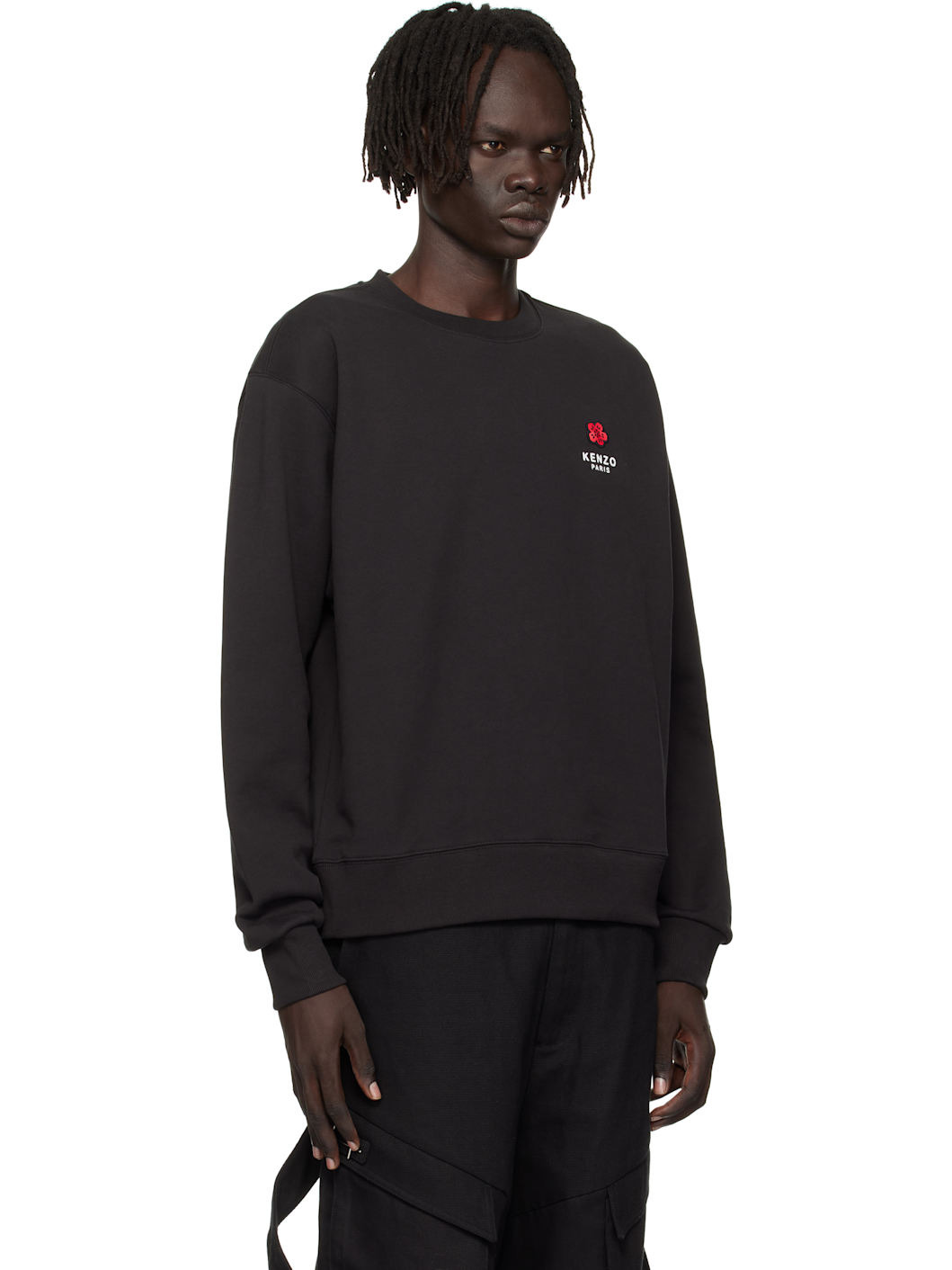 Black Kenzo Paris 'Boke Flower' Embroidered Sweatshirt - 2