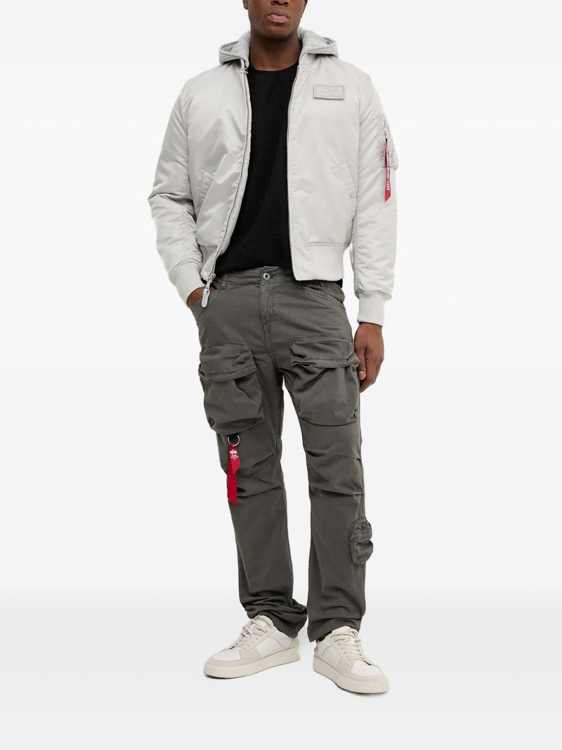 ALPHA INDUSTRIES MA-1 back-print hooded bomber jacket outlook
