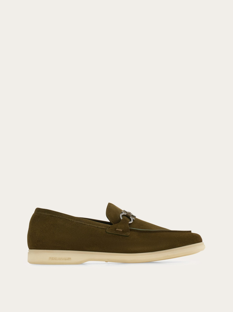 Casual loafer with Gancini ornament - 1