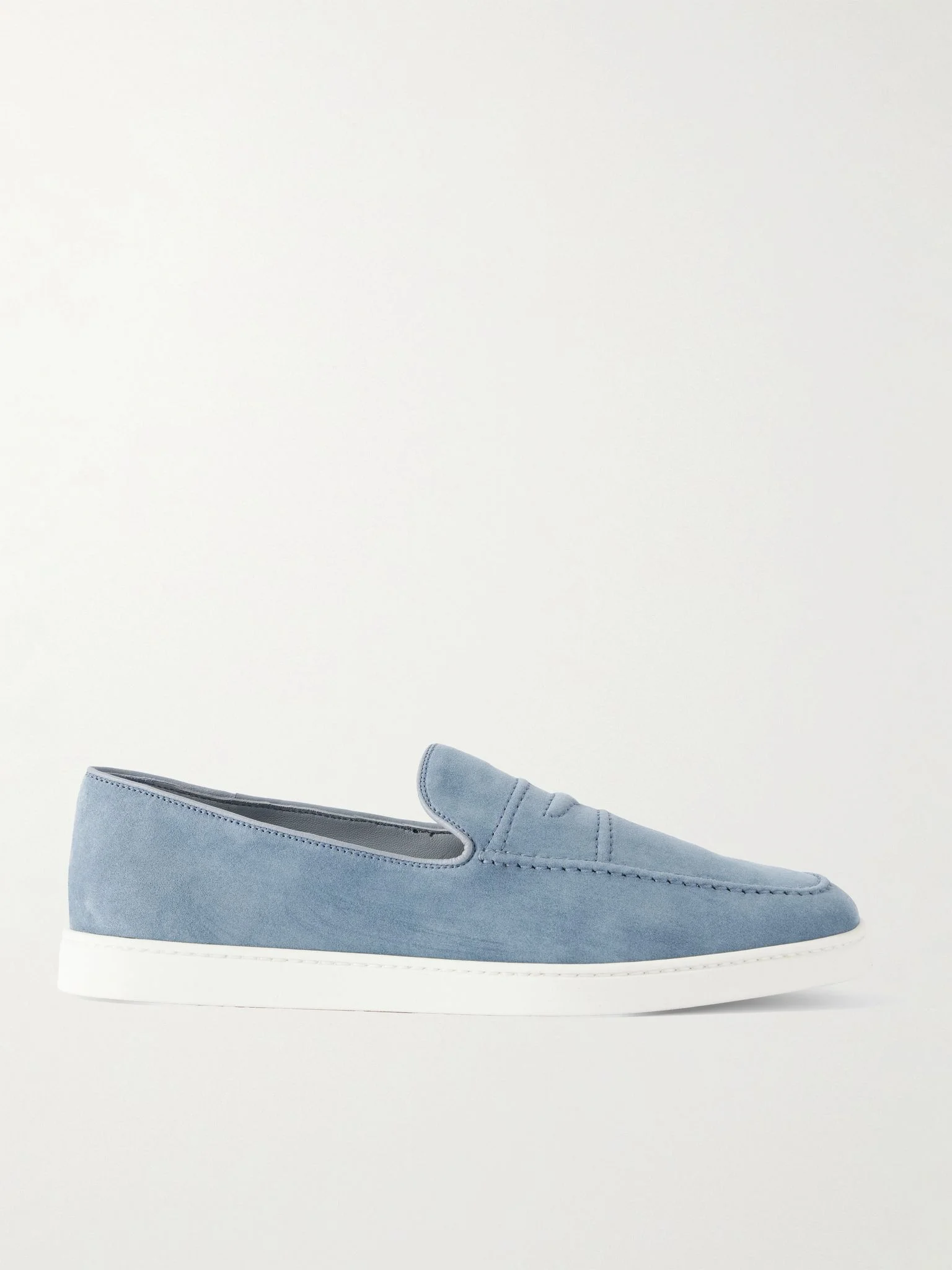 Peebles Suede Loafers Blue - 1