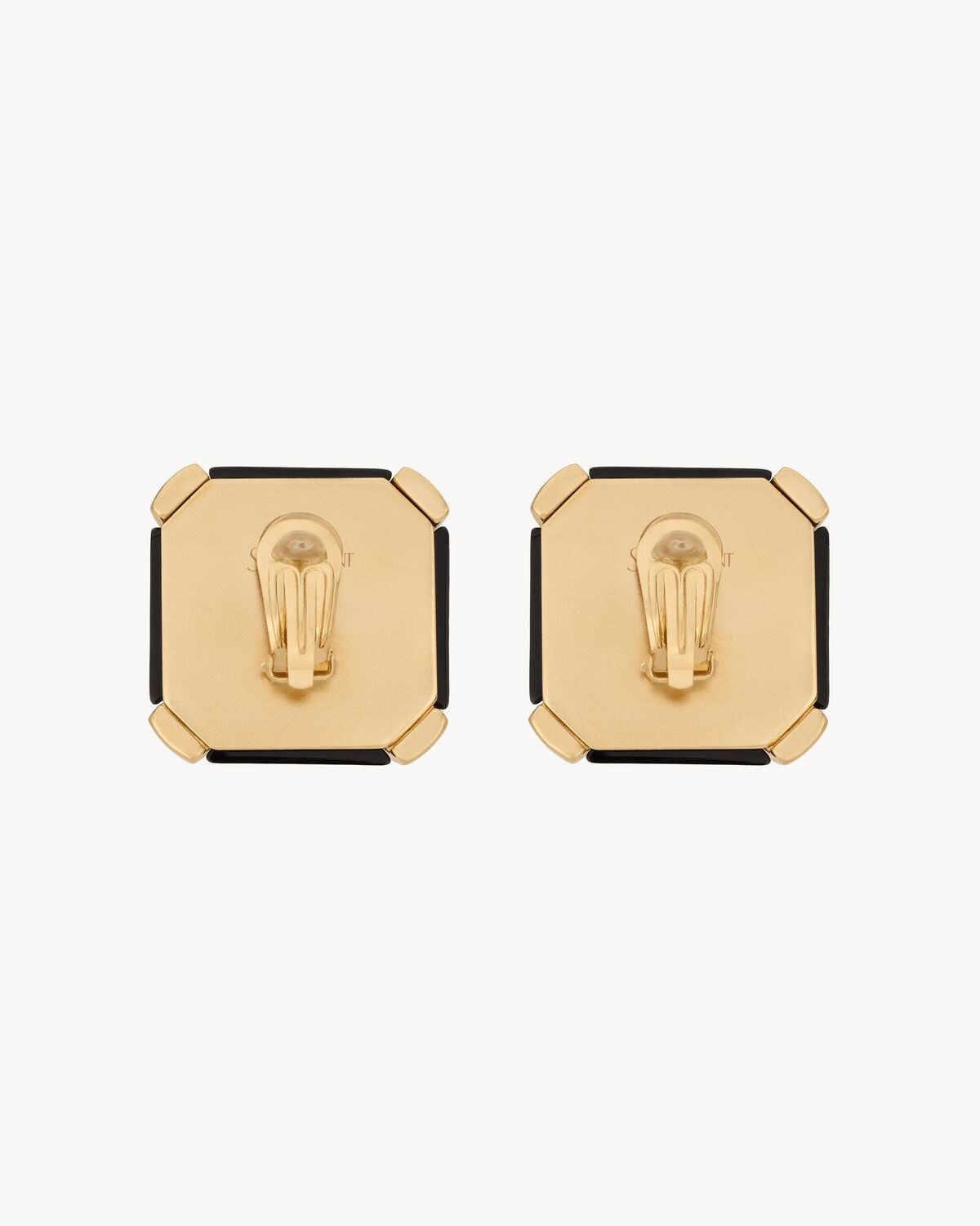 CRYSTAL CROSS EARRINGS IN RESIN AND METAL - 2