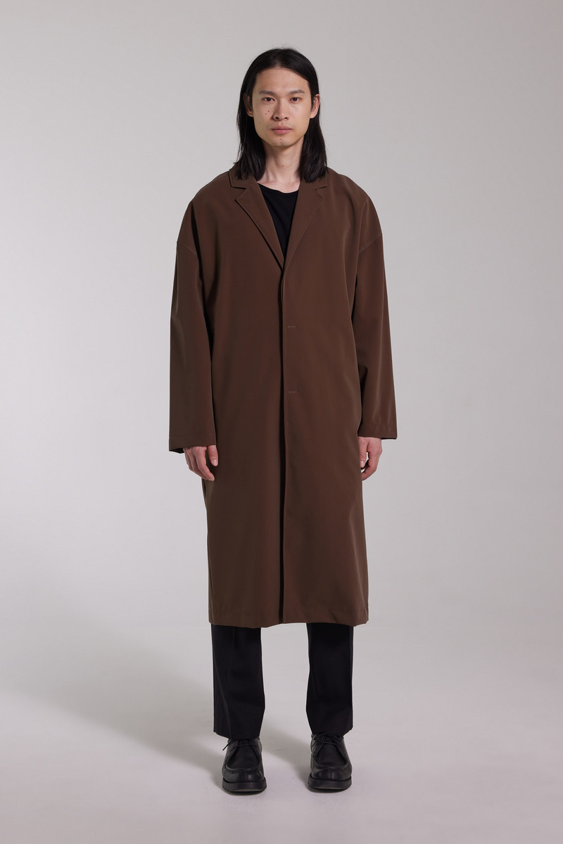 Rydberg Long Matte Raincoat Dark Brown 4