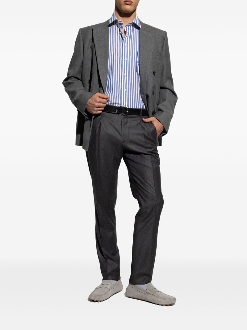 Etro pleated zip-detail trousers outlook