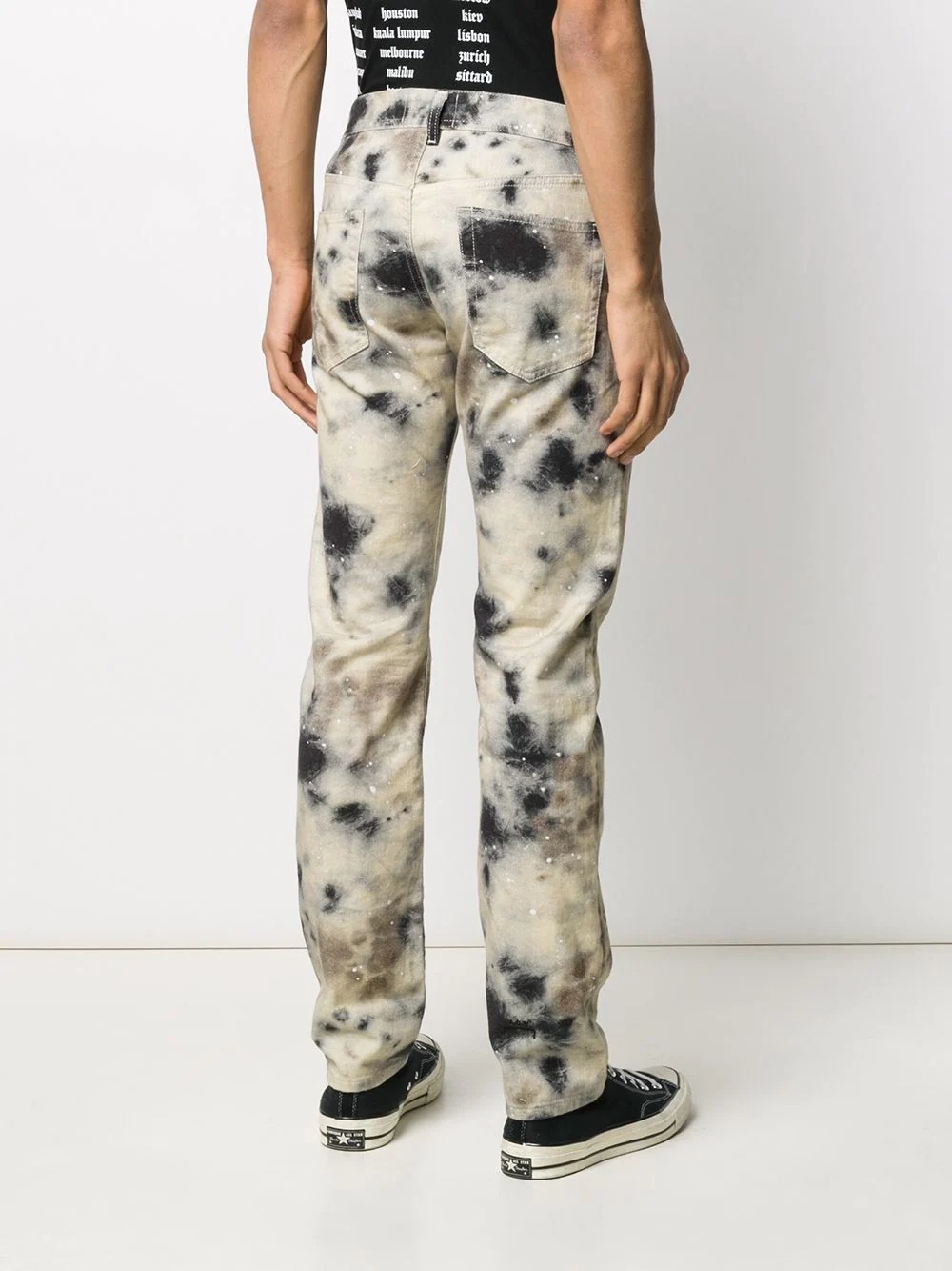 mouldy-effect slim-fit jeans - 4