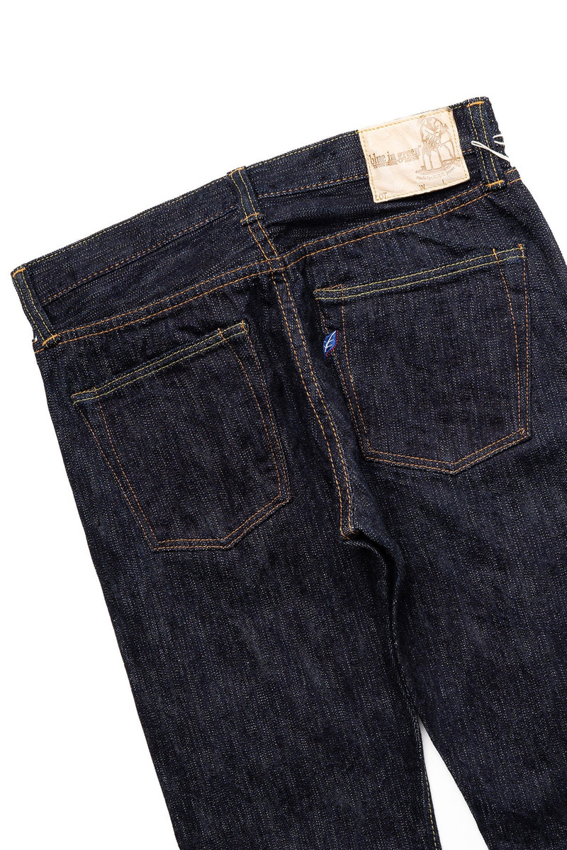 Pure Blue Japan XX-013 Slim Tapered Jeans Blue In Green Exclusive Version outlook