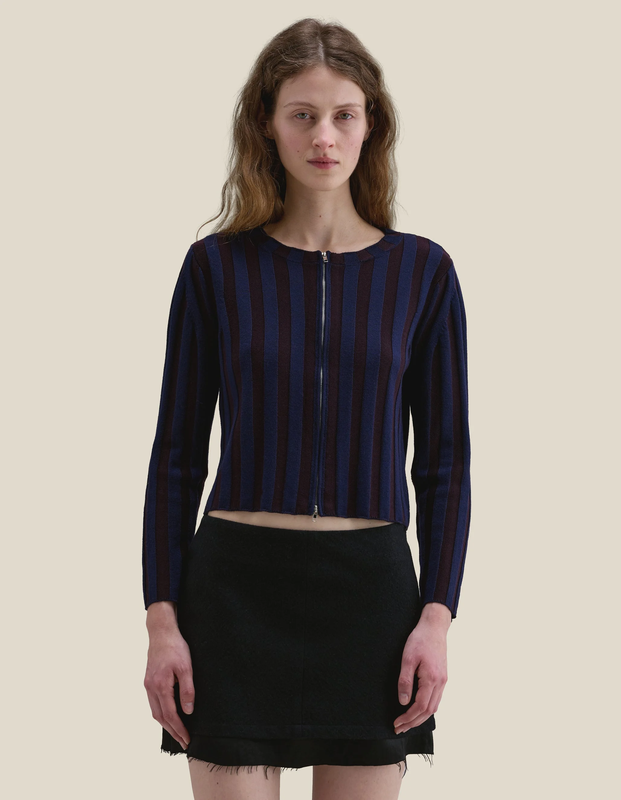 KEYBOARD ZIP CARDIGAN - 1