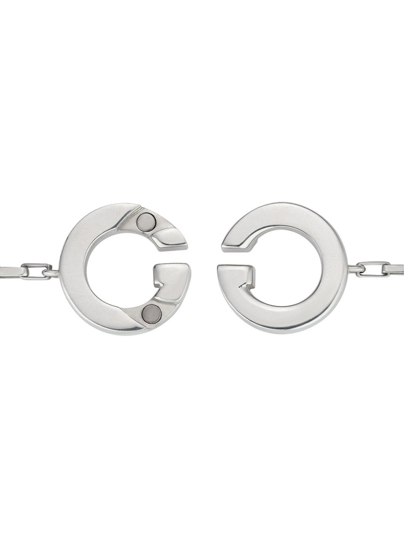 Women's Interlocking Sterling Silver Bracelet - Silver 3
