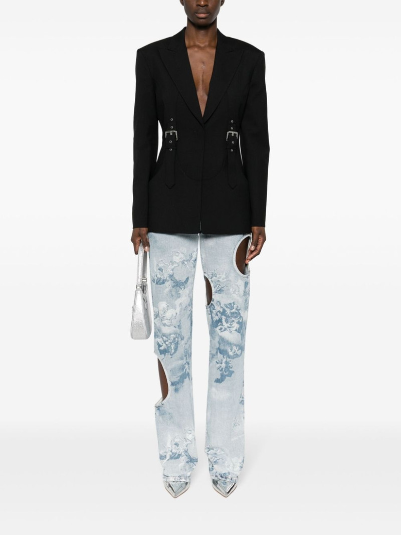 Blumarine buckle-detailed blazer outlook