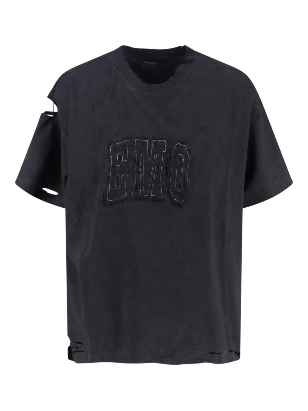 destroyed logo T-shirt - 1