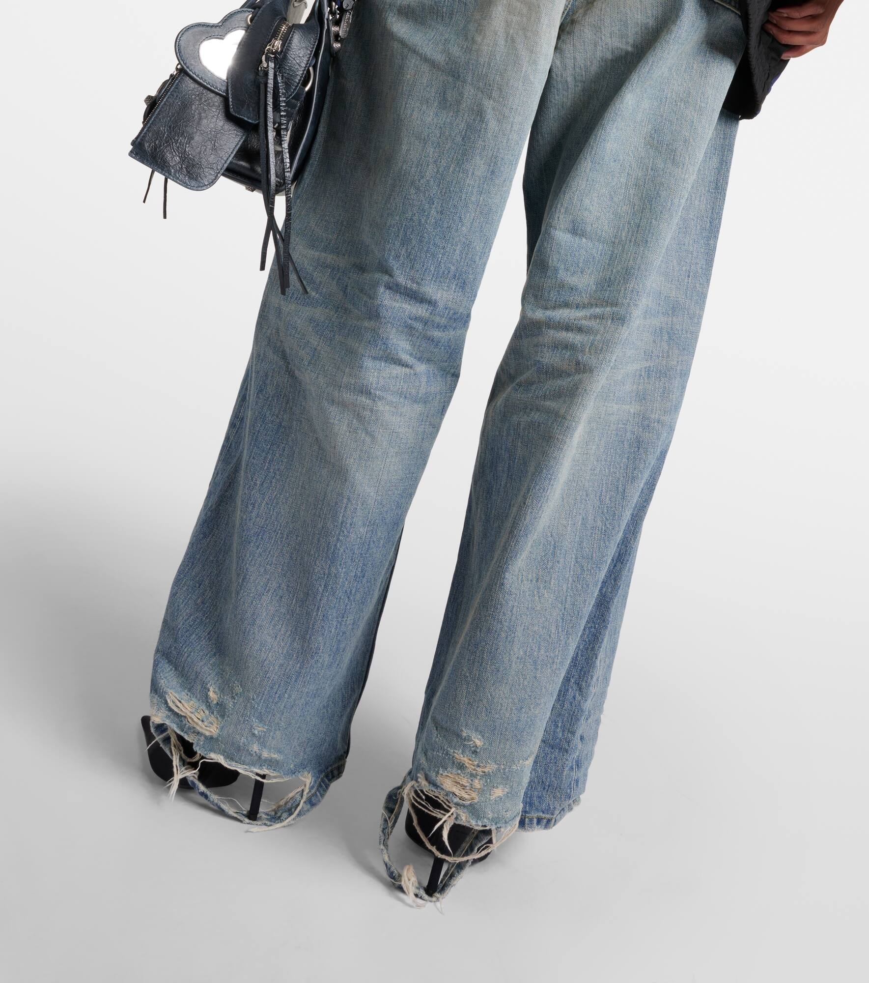 Mid-rise wide-leg jeans - 6