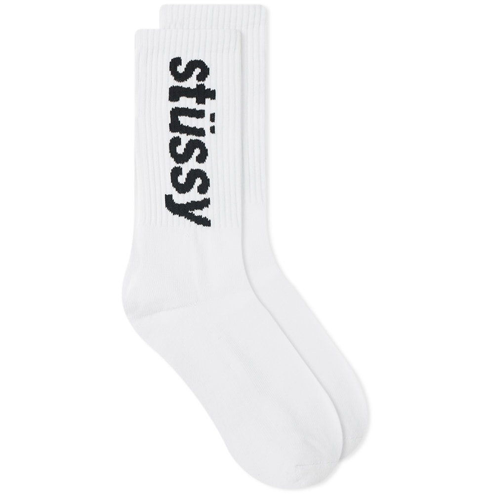 Stussy Helvetica Jacquard Crew Sock - 1