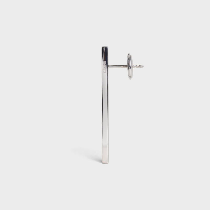 Celine Sentimental Straight Earring in White Gold and Diamond 3