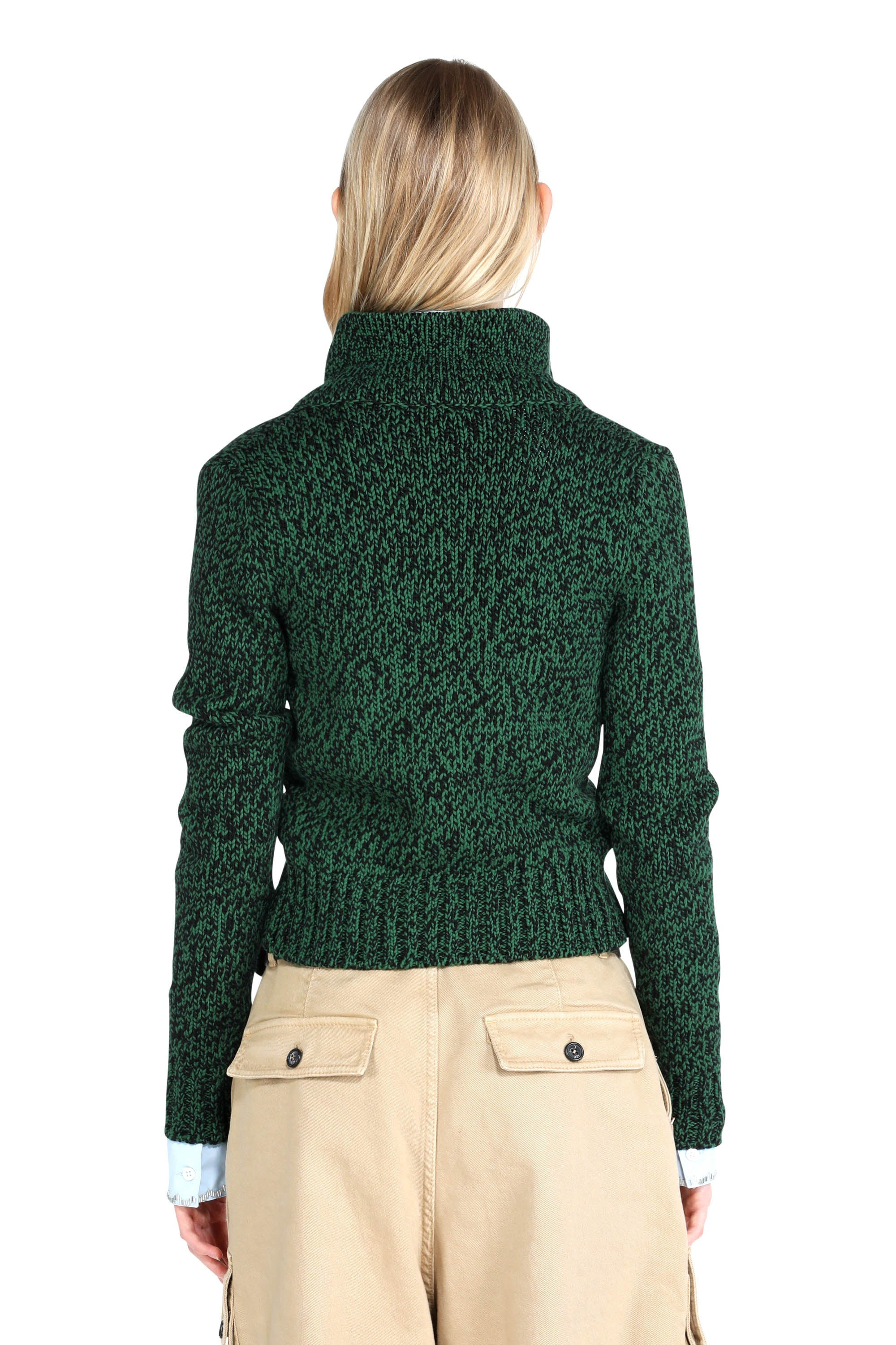 MÉLANGE-KNIT CARDIGAN - 2