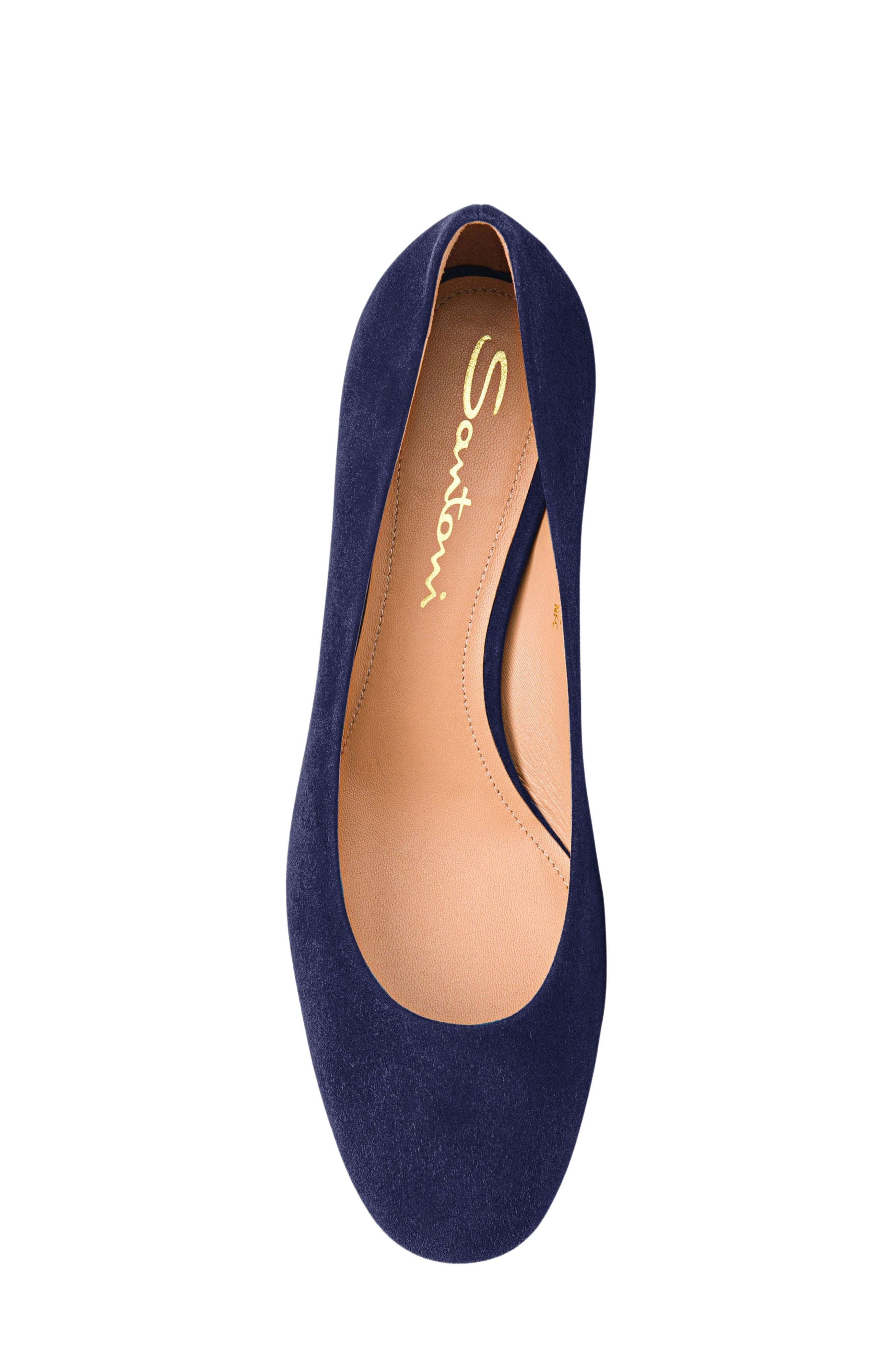 Santoni Women's suede low-heel pump in Blue at Nordstrom - 9