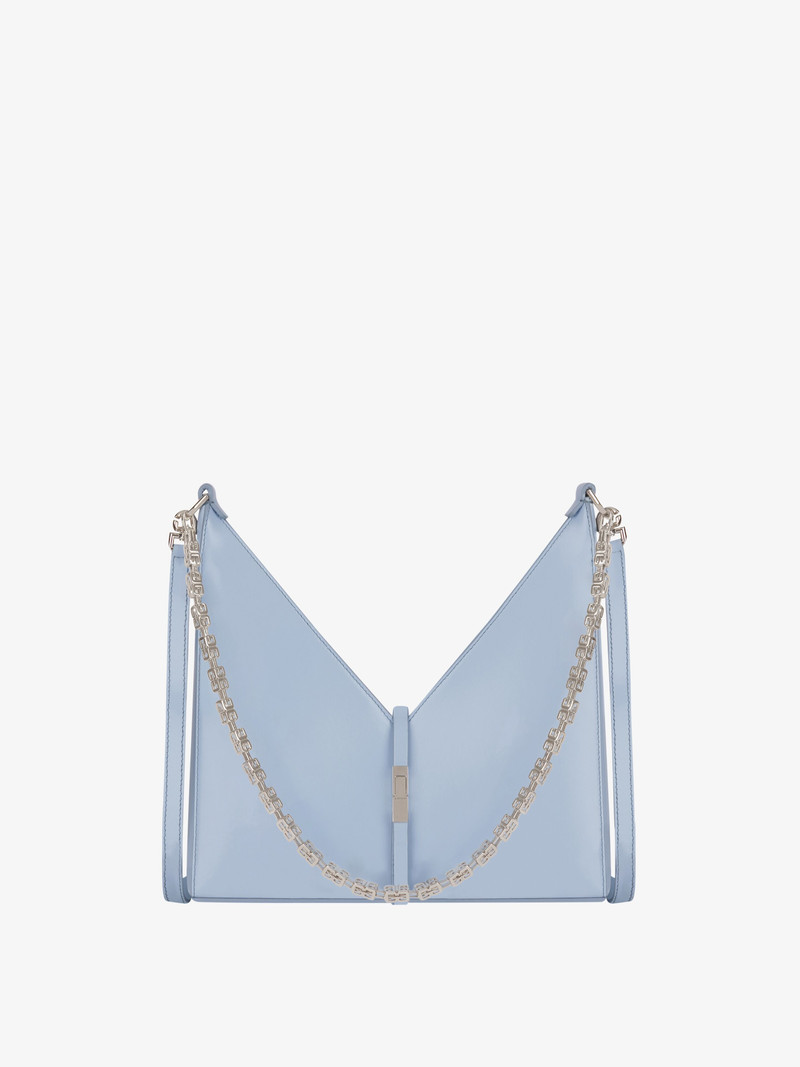 SMALL CUT OUT BAG IN BOX LEATHER WITH CHAIN 1