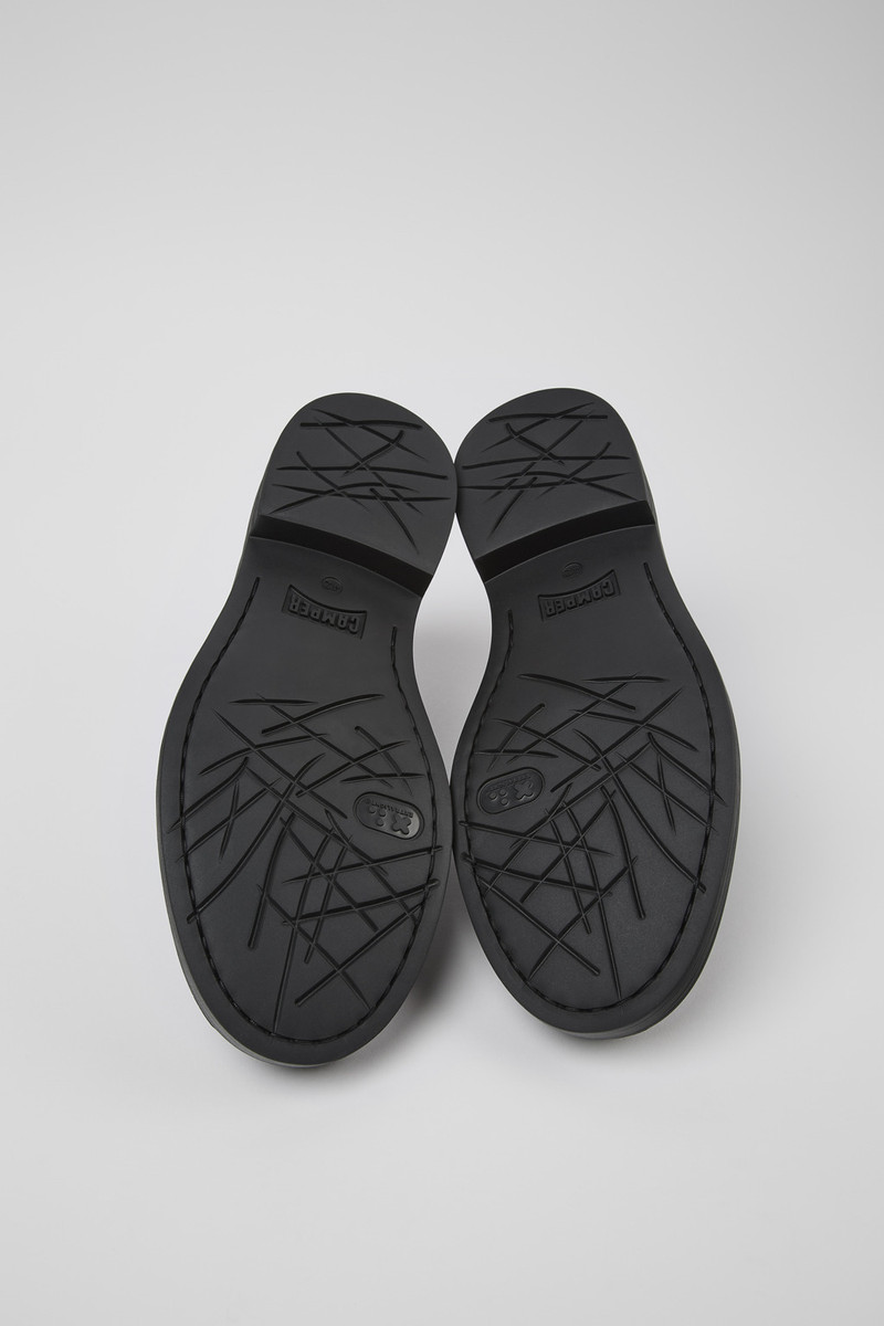 Black leather shoes for men 5