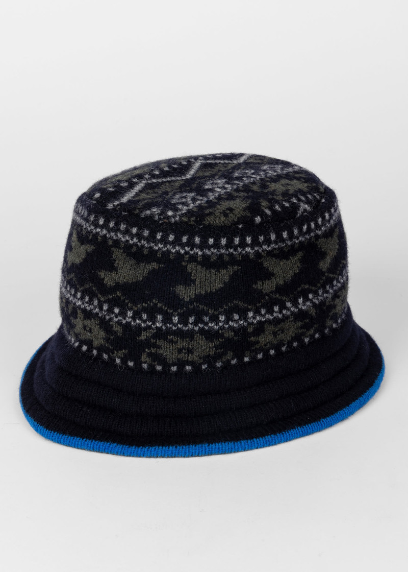 Paul Smith Lambswool Fairisle Bucket Hat outlook