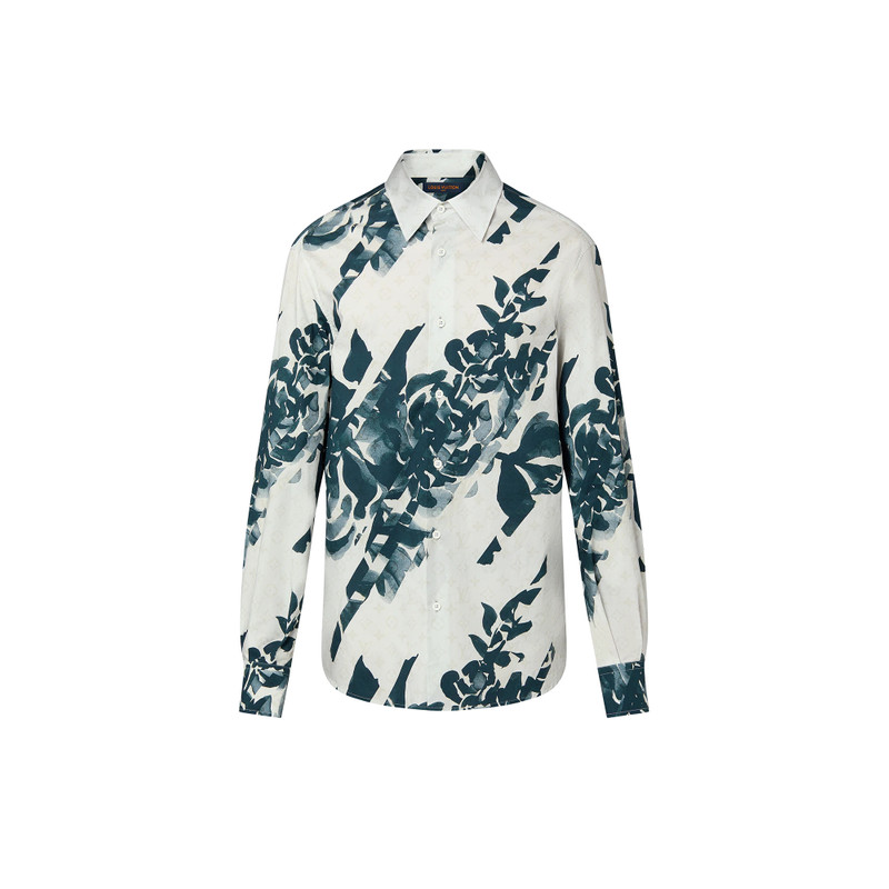 Long-Sleeved Printed Cotton Shirt 1