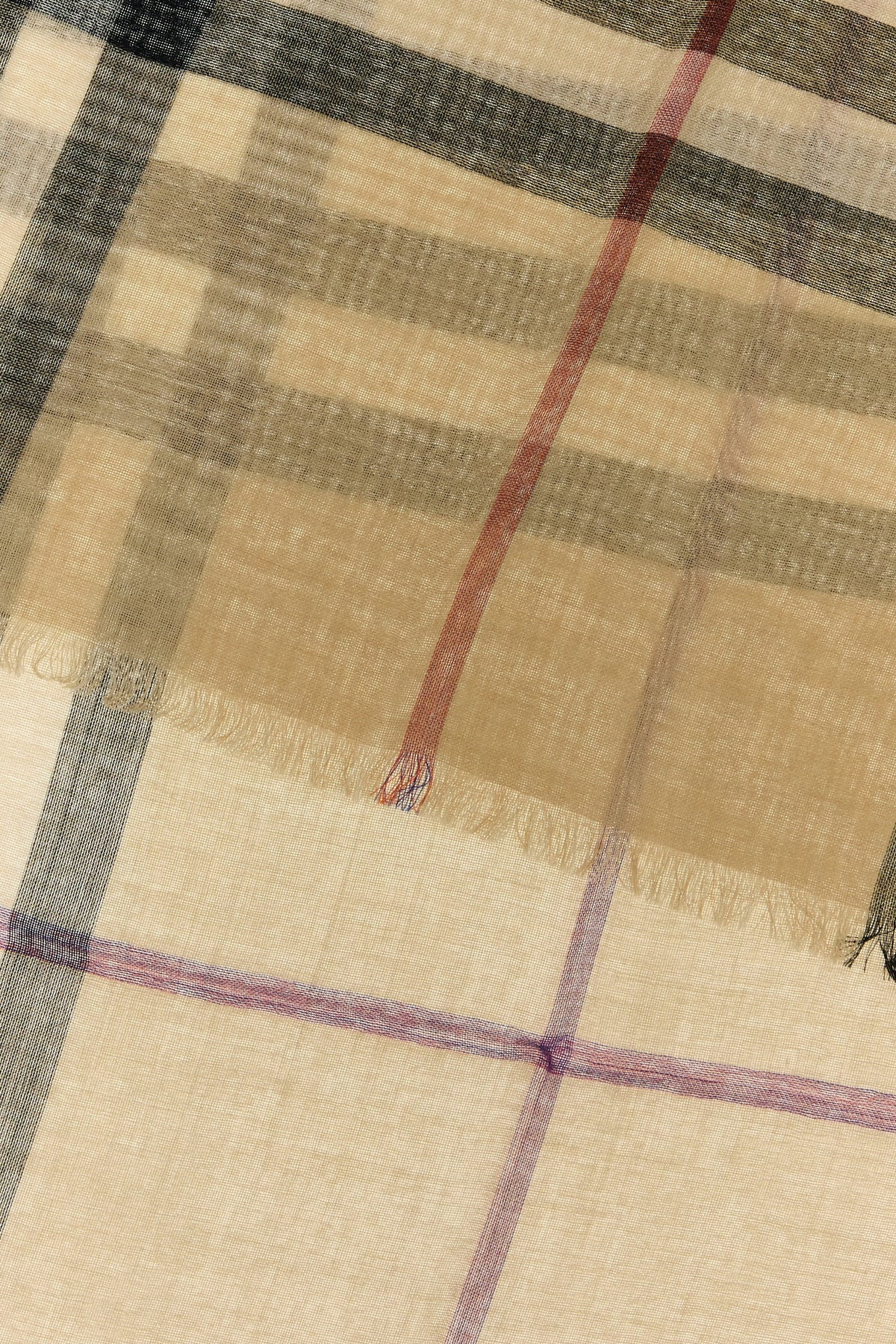 Embroidered wool blend scarf - 2
