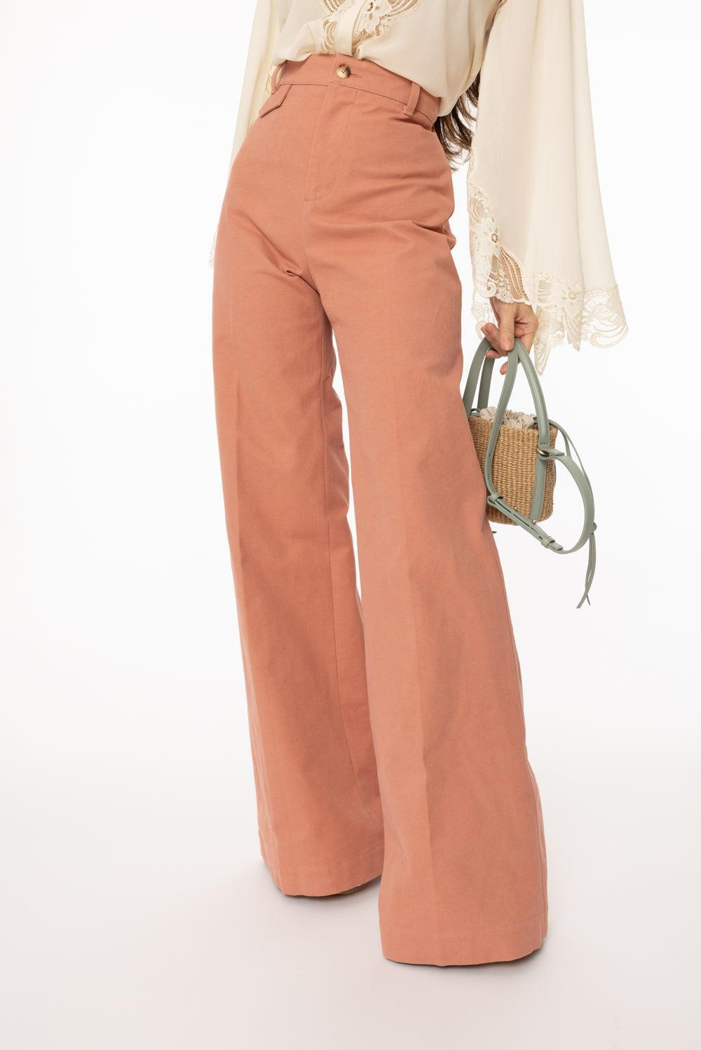 Wide Leg Flared Pants - 3