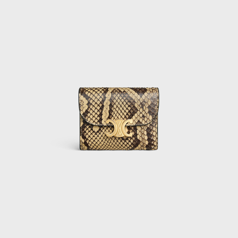 Small Flap Wallet TRIOMPHE IN Python 1