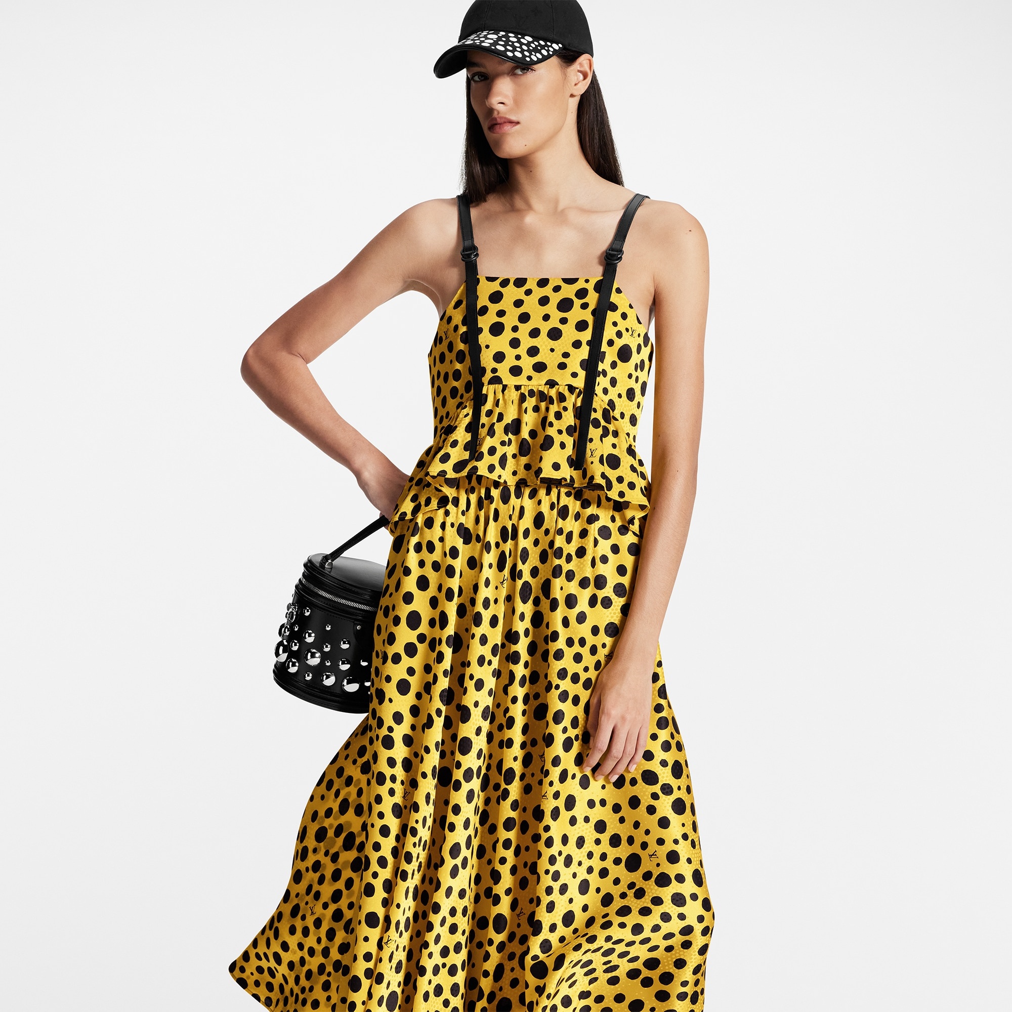 LV x YK Infinity Dots Midi Skirt - 5