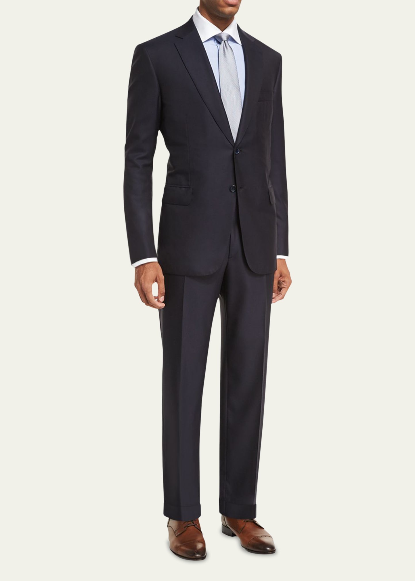 Men's Brunico Solid Two-Piece Suit - 1