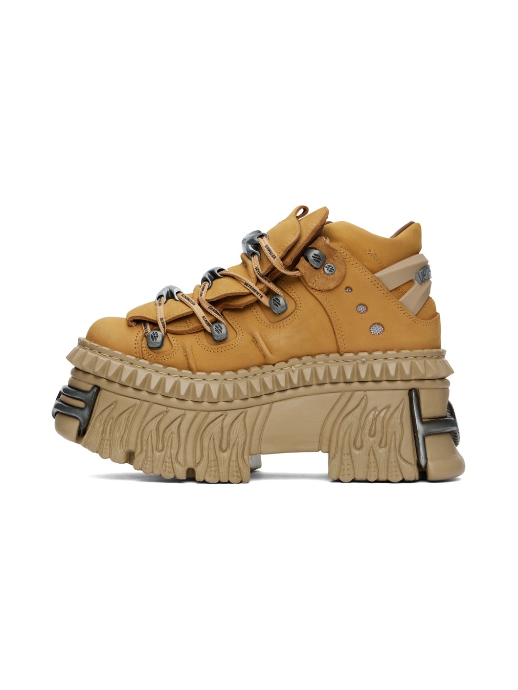 Tan New Rock Edition Platform Sneakers - 3
