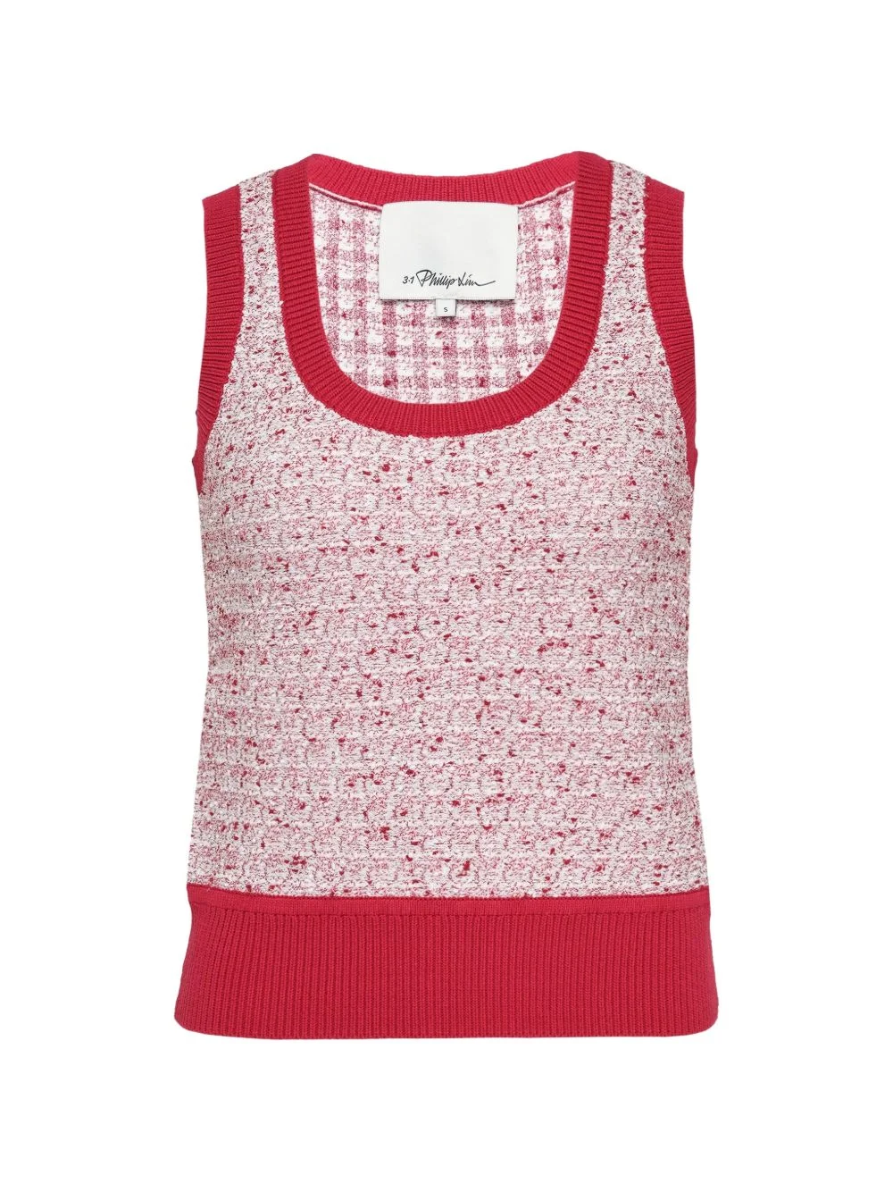 knitted sleeveless sweater - 1