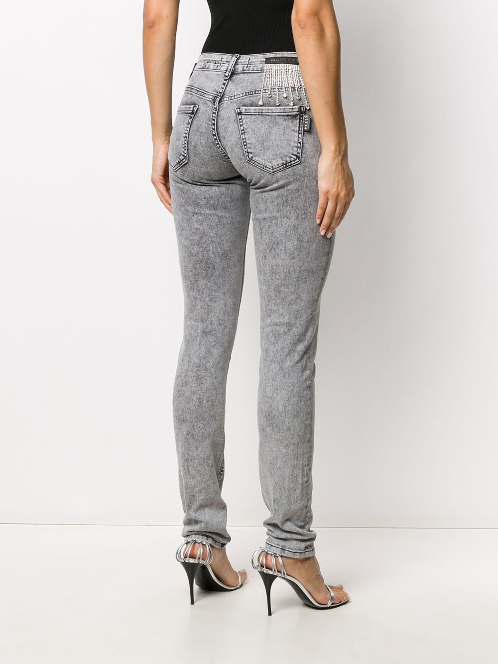 mid-rise skinny jeans - 4