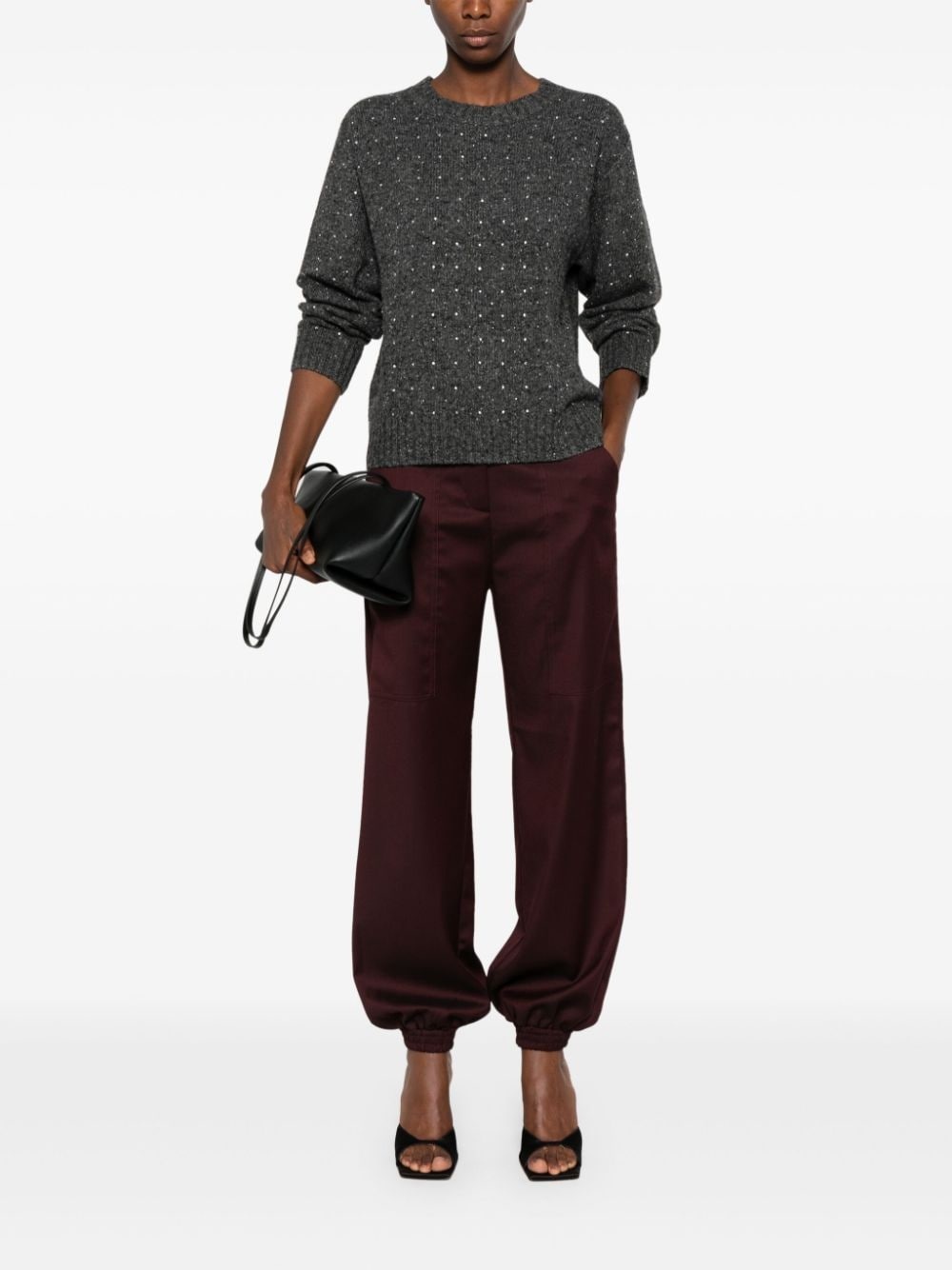 crystal-embellished sweater - 2