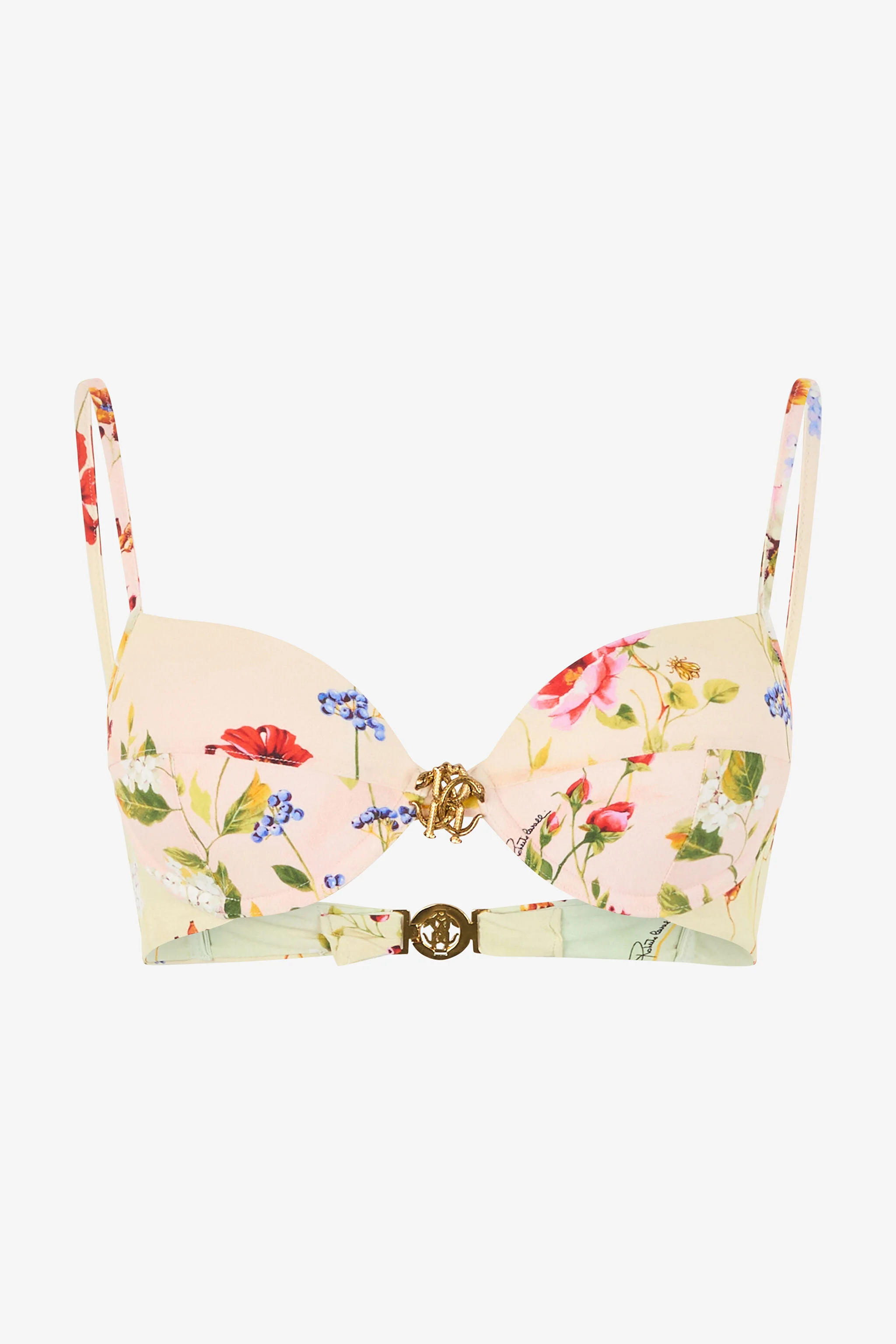Miami Flowers Print Bikini Top - 1