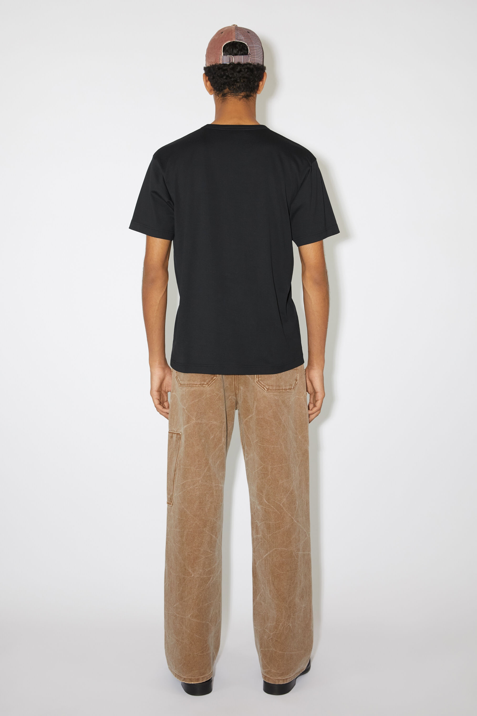 Crew neck t-shirt- Regular fit - Black - 3