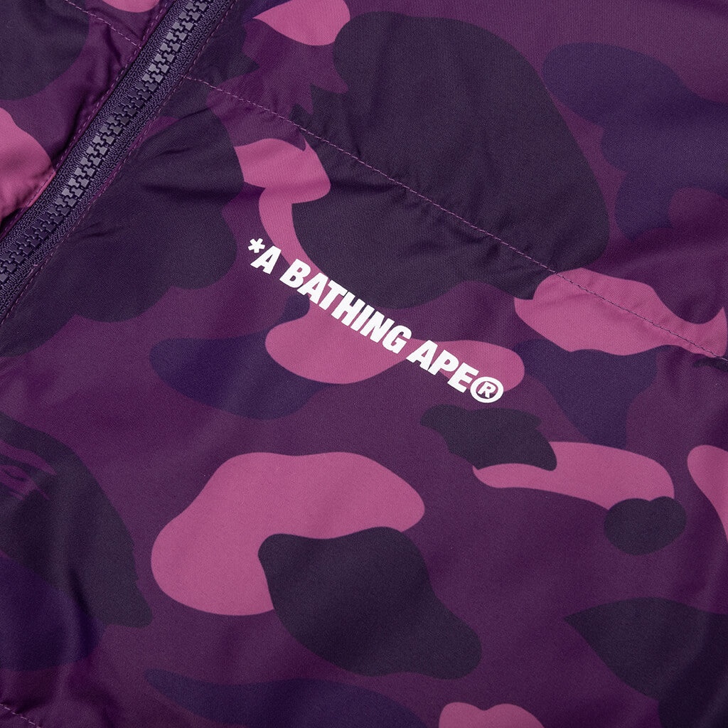 COLOR CAMO REVERSIBLE DOWN JACKET - PURPLE - 3