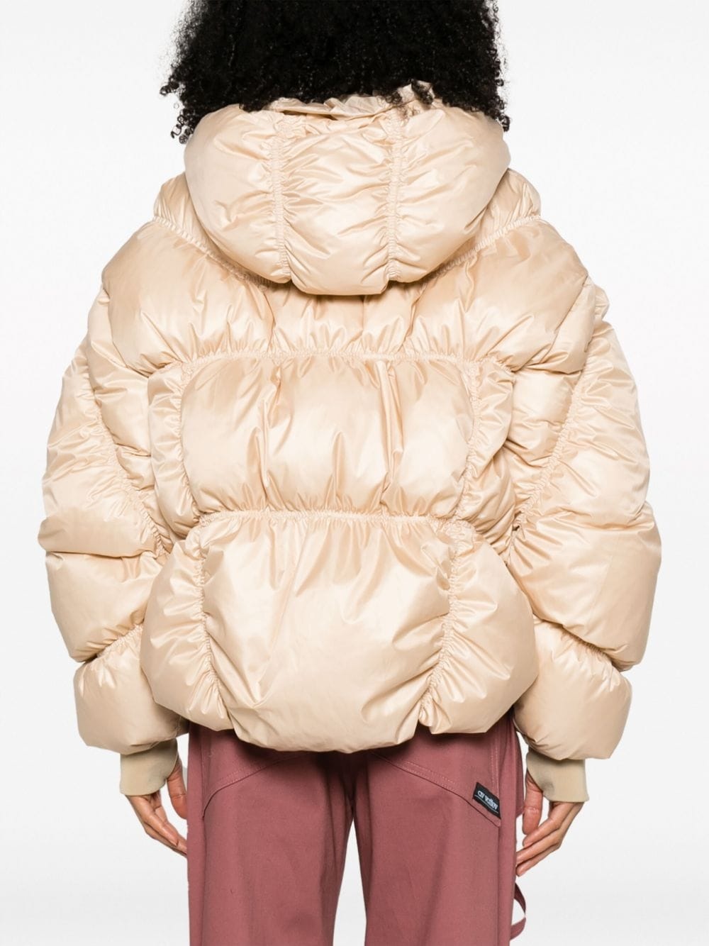 zip-up hooded puffer jacket - 4