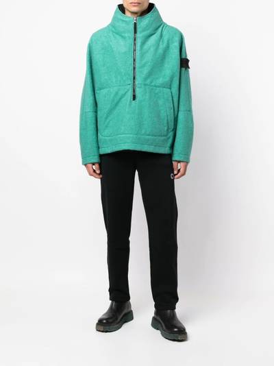 Stone Island Shadow Project high neck cotton zip-up jacket outlook