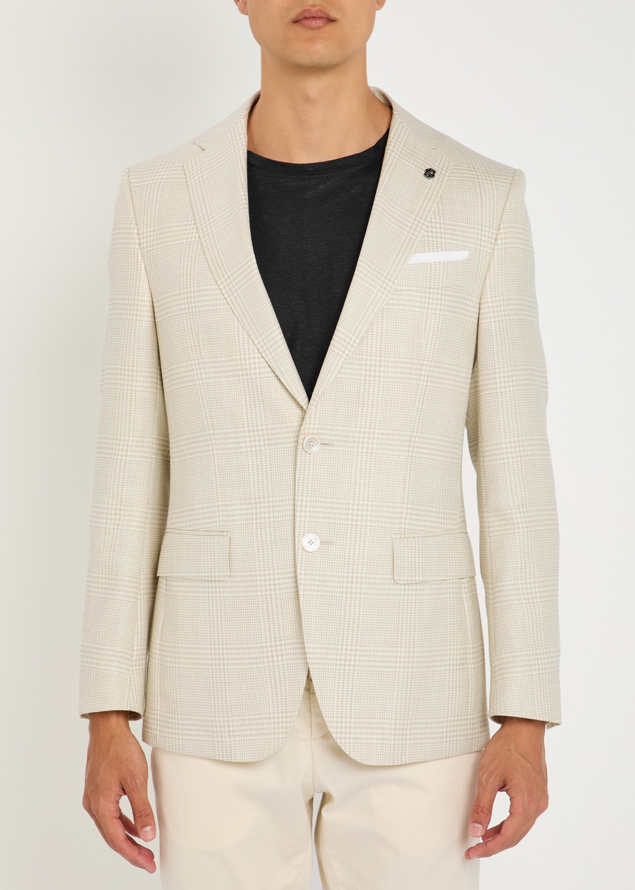 Boss Hutson Hounds Tooth Wool-blend Blazer - 2