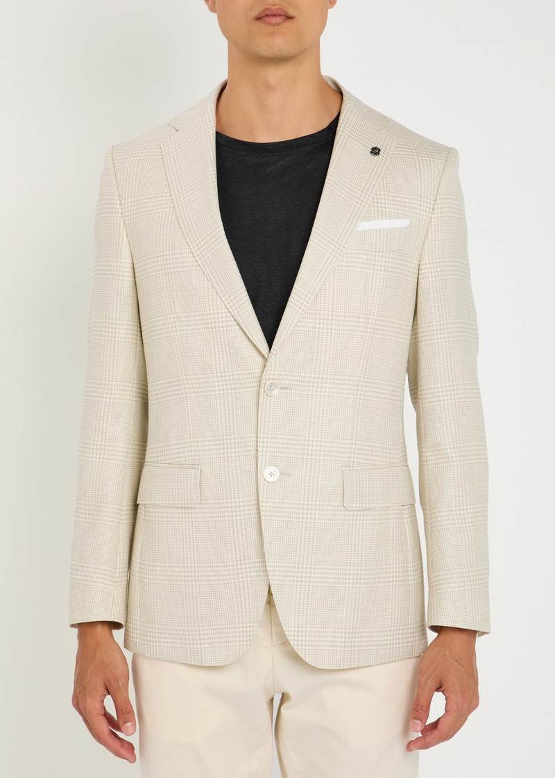 BOSS Boss Hutson Hounds Tooth Wool-blend Blazer outlook