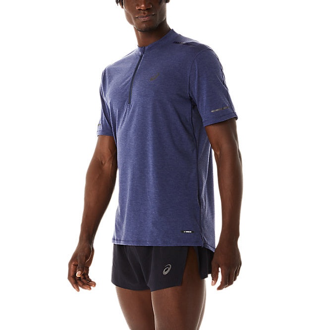 ASICS Metarun 1/2 Zip T-shirt 'Indigo Blue' 2011C831-409 - 1